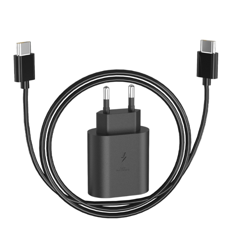Chargeur Adaptateur 25W + Câble USB-C Rapide 60W pour Samsung