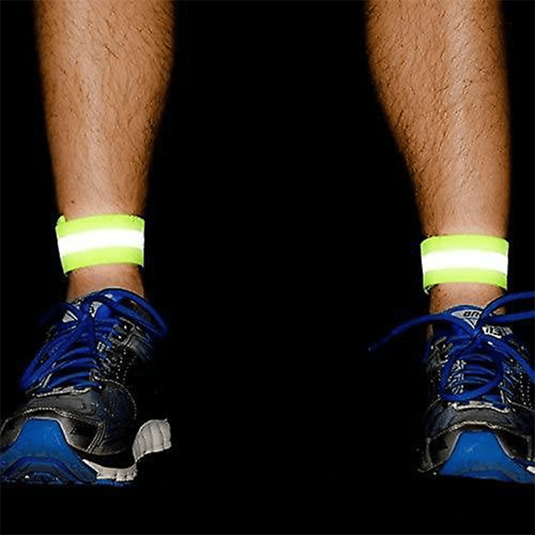 1-8pcs reflektierende streifen hand knöchel beingurte joggen nachtlauf  warnung reflektor armband sicherheitsarmband leuchtband
