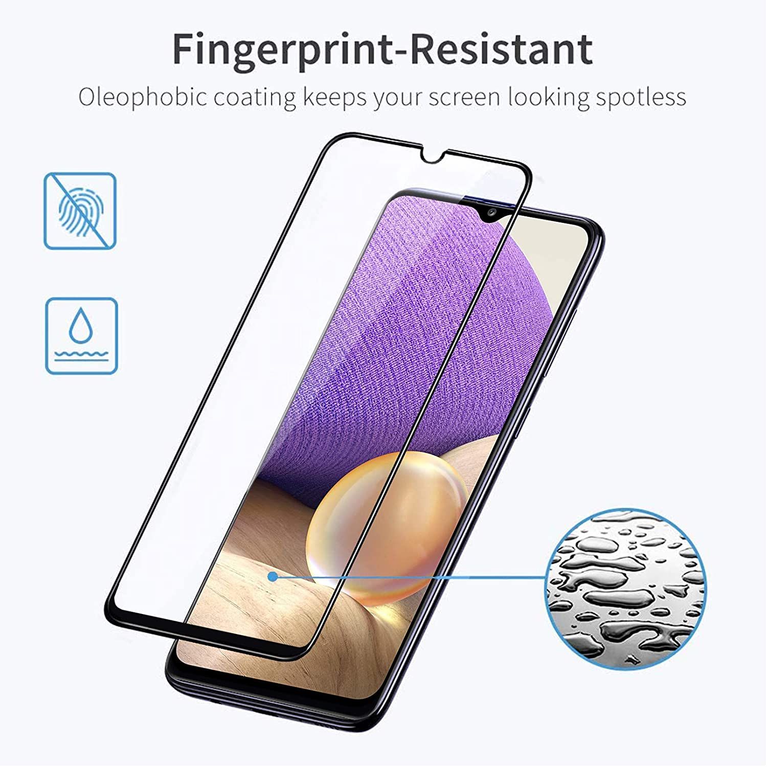 Protège écran en verre trempé 9H pour Galaxy A32 5G