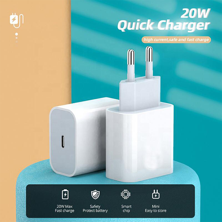 Apple Adaptateur secteur USB-C original pour l'iPhone X - Chargeur -  Connexion USB-C - 20W - Blanc