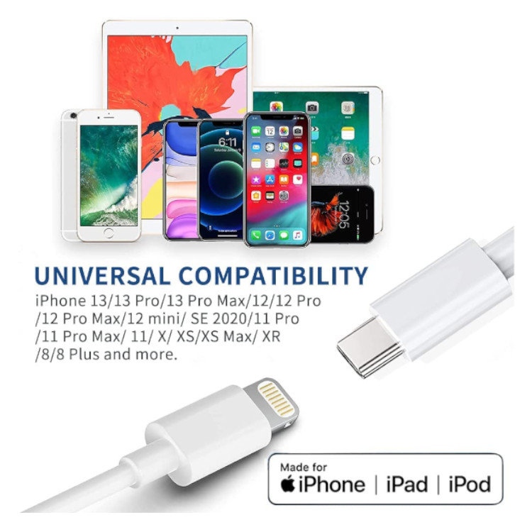 APPLE - Câble USB C / Lightning - 1 m - Blanc