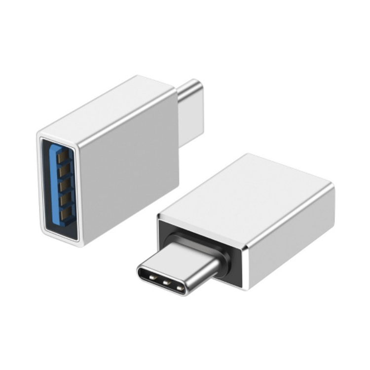 USB auf USB C Adapter Konverter - Grau