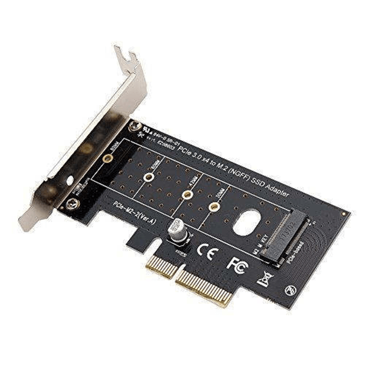 SupaGeek Adaptateur M2 PCIe SSD vers PCI Express 3.0 x4 – Carte d’Extension  Compatible avec Disque Dur Internet M2 NGFF PCI-e 3.0, 2.0 ou 1.0, NVMe Or