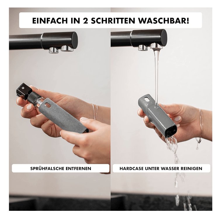 Bildschirmreinigende, Bildschirmreiniger, Tragbares Mini Reinigungszerstäuber Spray mit Mikrofaser Putztücher Nachfüllbare Spray Reinigungsset