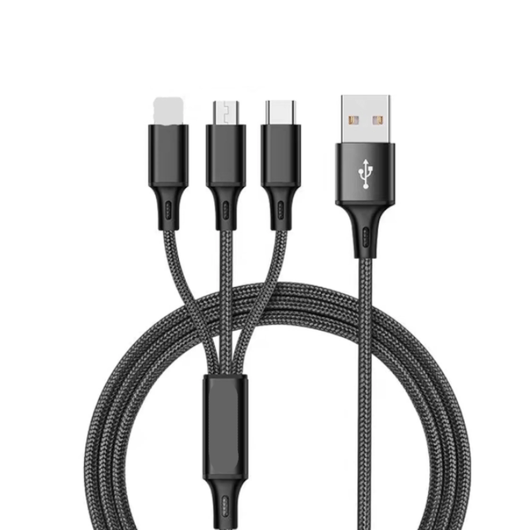 Ladekabel 3in1 Multi Schnell USB Typ-C Micro
