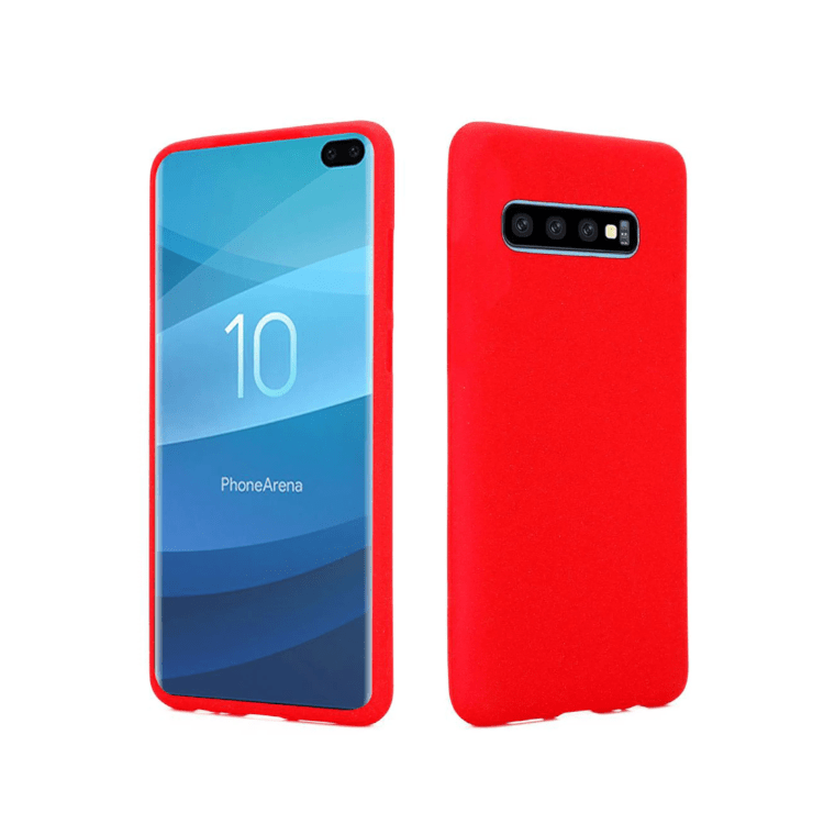 Samsung Galaxy S10 Gummi Case Schutz Hülle- Rot