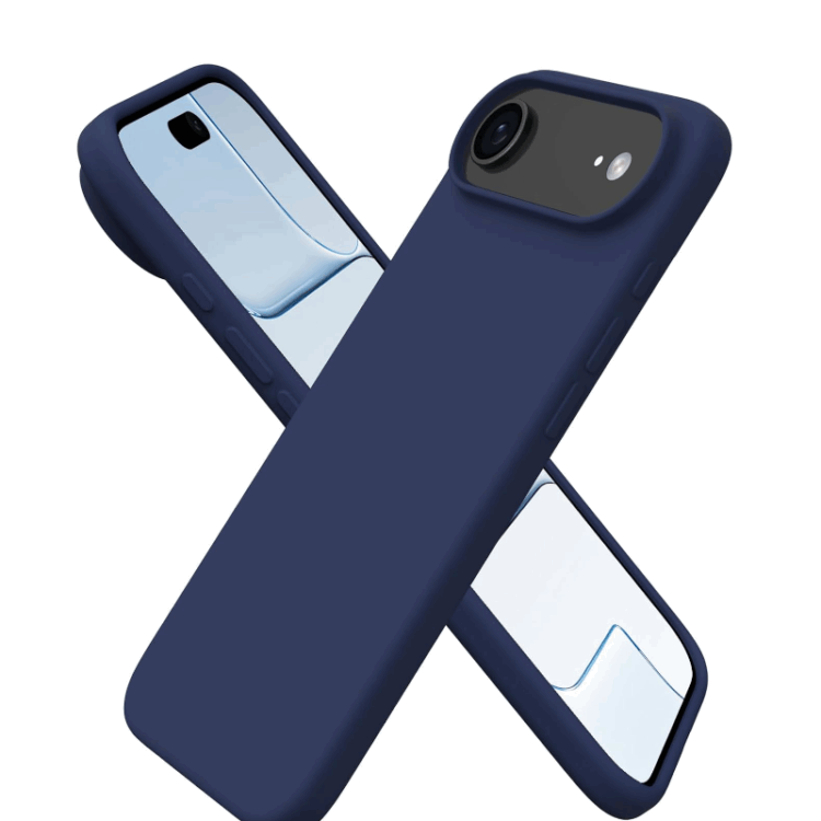 iPhone 17 Air Silikon Case Hülle - Dunkelblau