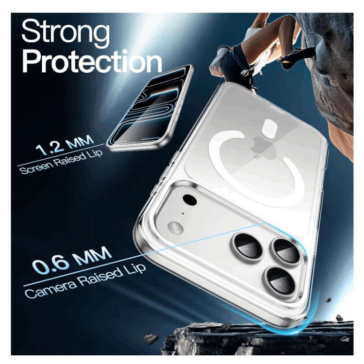 Alternative view of iPhone 17 Pro MagSafe Crystal Hardcase Hülle