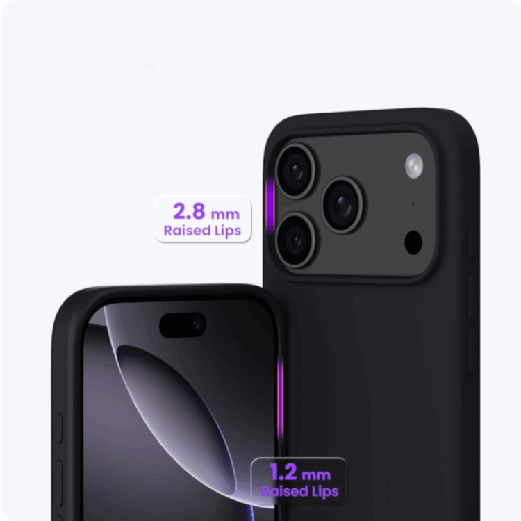 iPhone 17 Pro Silikon Case Hülle - Schwarz
