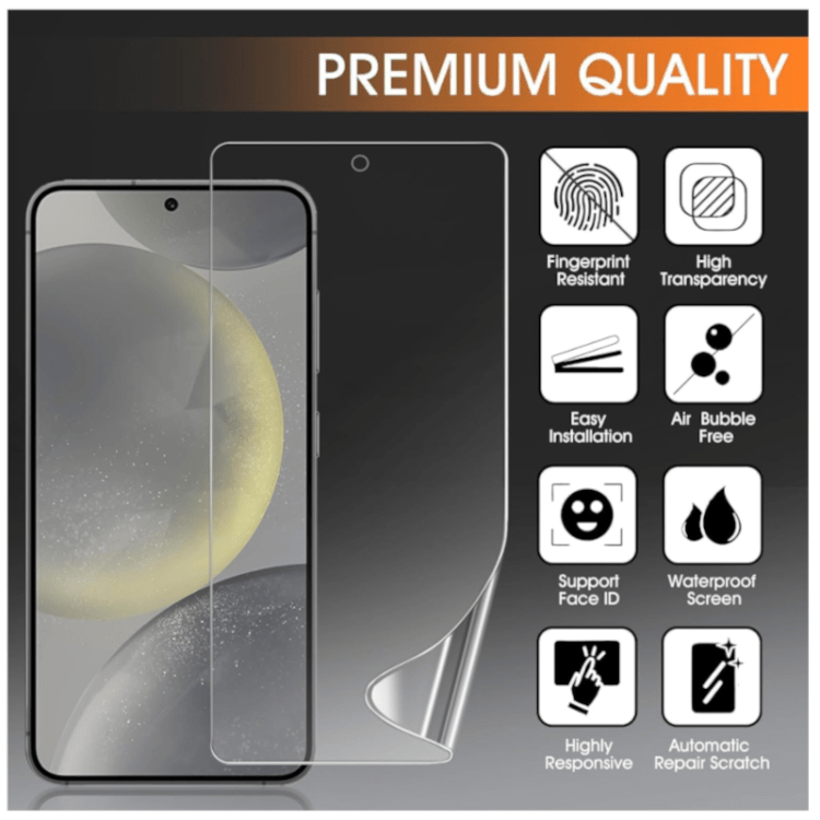Galaxy S26 Ultra Hydrogel TPU Full Screen Schutzfolie (3 Stück) - immagine 3