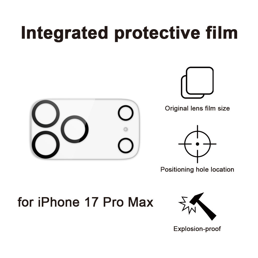 iPhone 18 Pro Max Kamera Schutzfolie Panzerglas - (2 Stück) - immagine 3