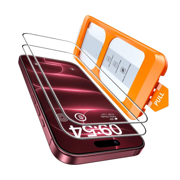 iPhone 18 Pro Max Panzerglas mit Montagerahmen – 2er Set