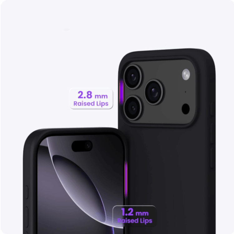 iPhone 18 Pro Silikon Case Hülle - Schwarz